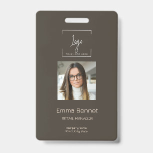 Logo Employee Photo ID Company Badge