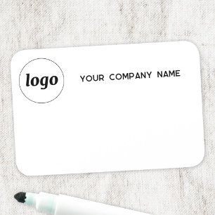 Logo Employee Staff Magnetic or Pin Dry Erase Name Tag