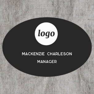 Logo Employee Staff Magnetic or Pin Name Tag