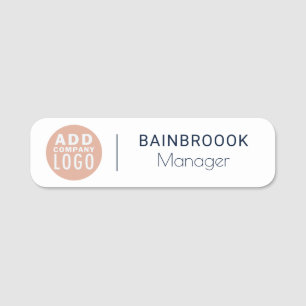 Logo Employees Name and Title Conference ID Tag