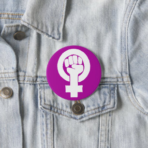 Logo, feminist / feminista, equality / igualidad: button