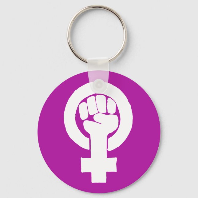 Logo, feminist / feminista, equality / igualidad: keychain (Front)