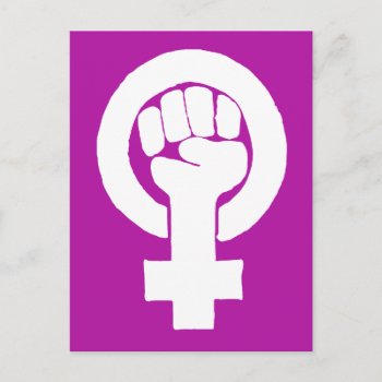 Logo  Feminist / Feminista  Equality / Igualidad: Postcard by RWdesigning at Zazzle