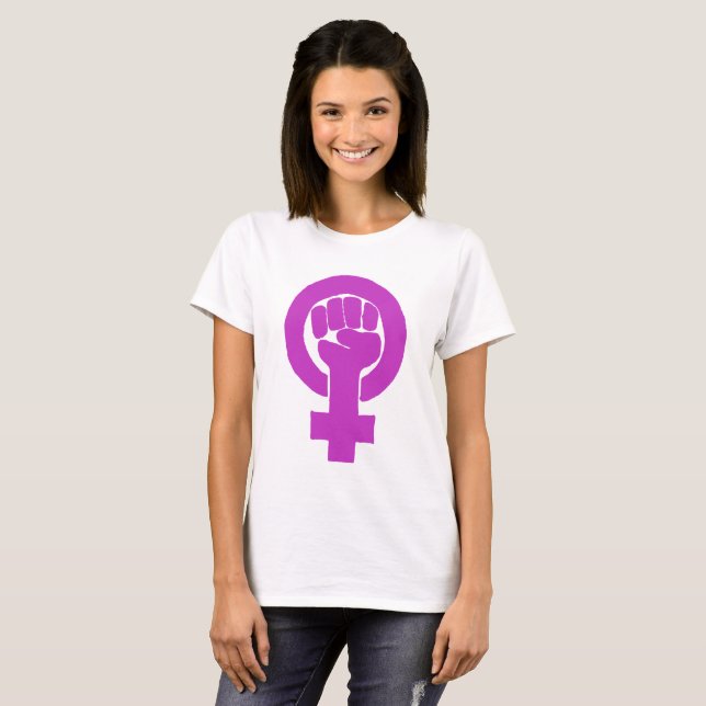 Logo, feminist / feminista, equality / igualidad: T-Shirt (Front Full)