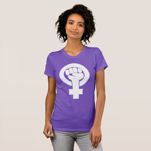 Logo, feminist / feminista, equality / igualidad: T-Shirt (Front Full)