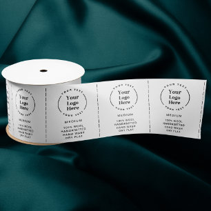 Logo Garment Care Clothing Labels Satin Ribbon