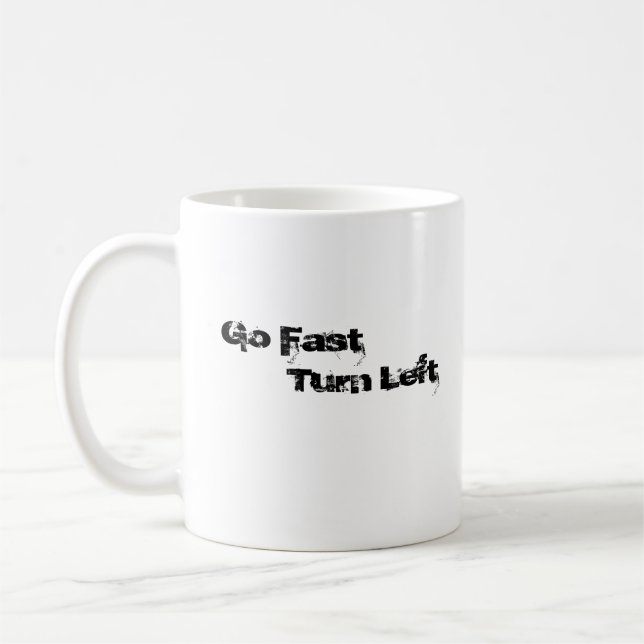 Logo, Go Fast Turn Left Coffee Mug (Left)