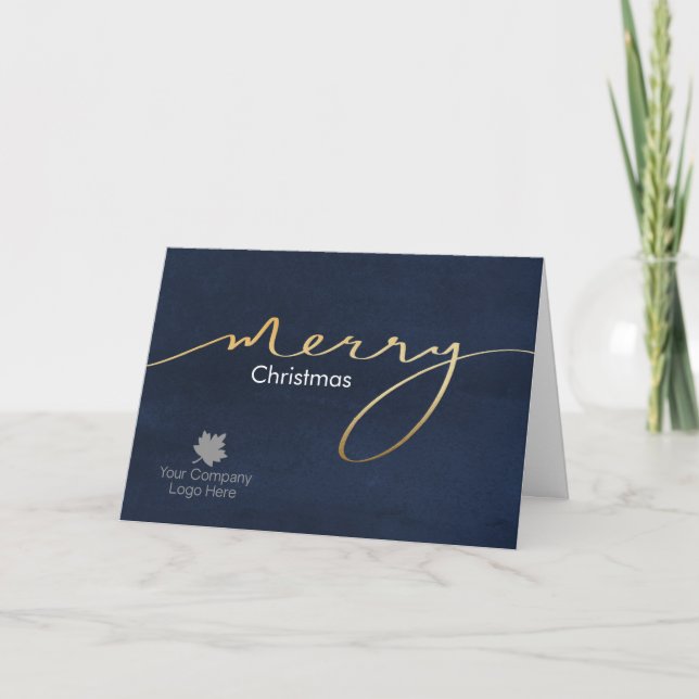 Logo Gold Joy Script Holiday Corporate (Front)