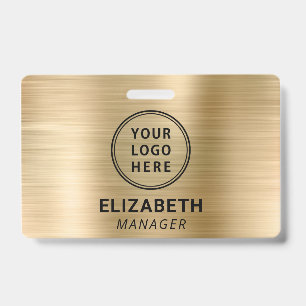 Logo Gold Name Badge