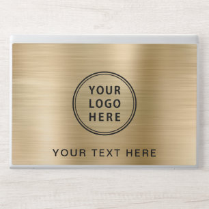 Logo Gold Personalized HP Laptop Skin