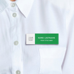 Logo Green Minimalist Simple Modern Magnet Title Name Tag