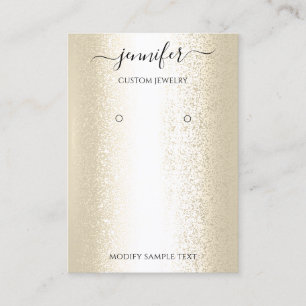 Logo Handmade Jewelry Card Sepia Gold
