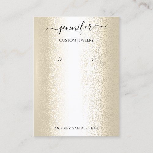 Logo Handmade Jewelry Card Sepia Gold