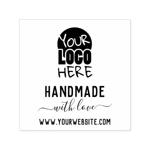 Logo Handmade with Love Business Self_inking Stamp