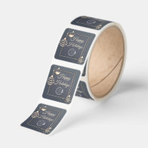 Logo Happy Holidays Christmas Corporate Modern