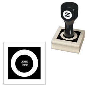 LOGO HERE Printed Perfect for Stamping Packaging Rubber Stamp