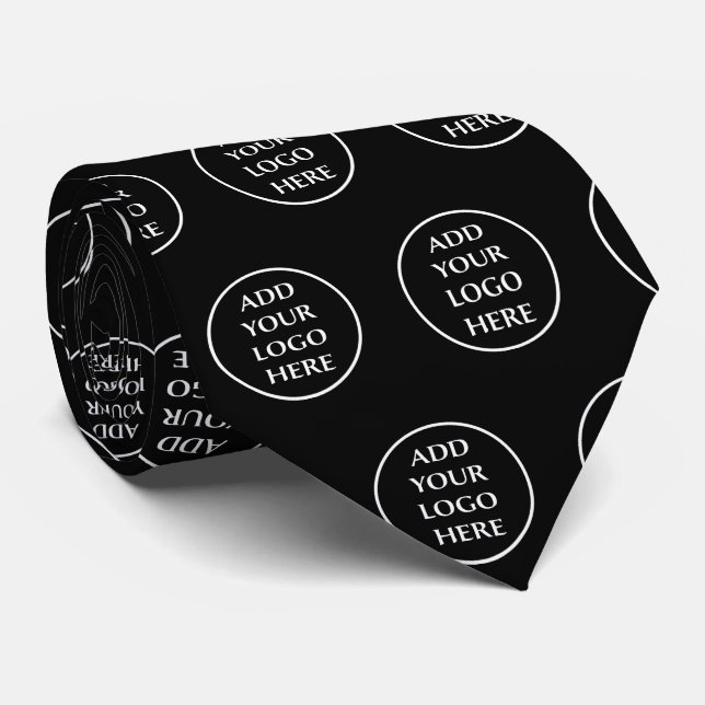 Logo Here Professional Business Company Corporate  Neck Tie (Rolled)