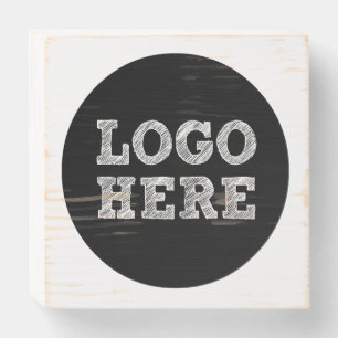 Logo Here Wooden Box Sign