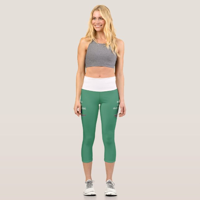 Logo High Waisted Capris (Front)