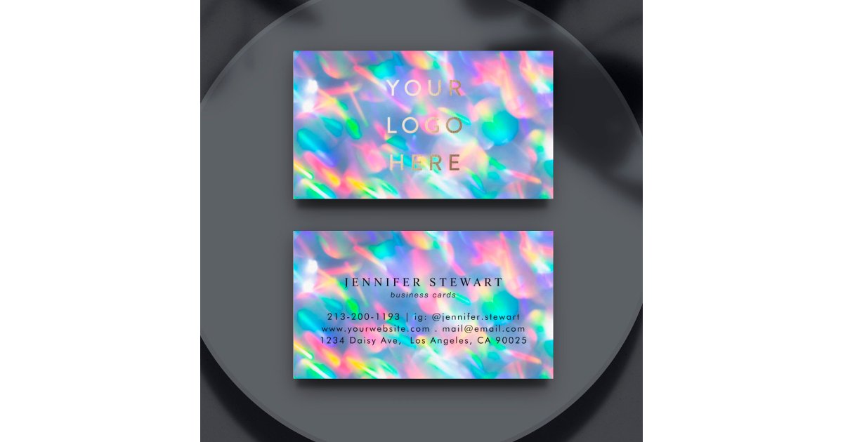 iridescent holographic business cards Unique Custom Holographic Business Cards for a Dazzling First Impression