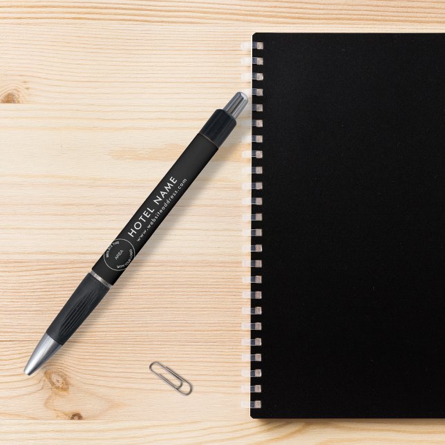 Logo Hotel Name Website Address  Black Pen (Creator Uploaded)