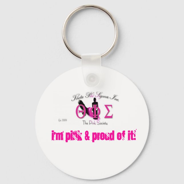 logo, I'm Pink & Proud of it! Key chain (Front)