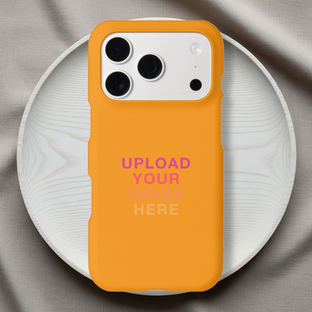 Logo Image Business Simple Orange iPhone Case (Creator Uploaded)