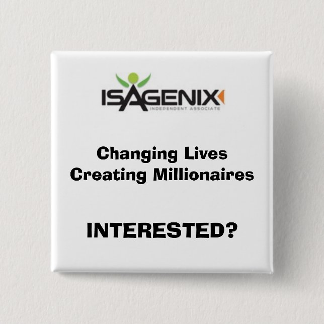 logo_independant, Changing LivesCreating Millio... Pinback Button (Front)