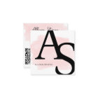 Logo initials pink brush bold makeup qr code 