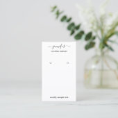 Logo Jewelry Card Social Media Black White (Standing Front)
