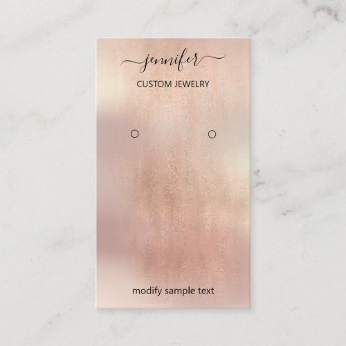 Logo Jewelry Card Social Media  Rose Blush