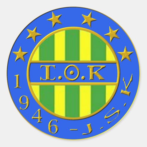 logo jsk classic round sticker