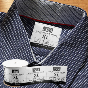 Logo Labels Clothing Tags Clothing Neck Tag Sew On Satin Ribbon