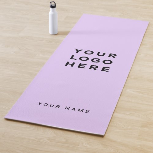 Logo Lavender Name Company Promotional Instagram Yoga Mat