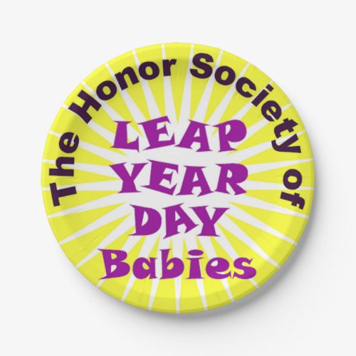 Logo Leap Day Paper Plates