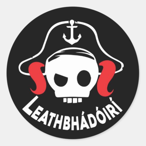 Lg Leathbhdir Classic Round Sticker