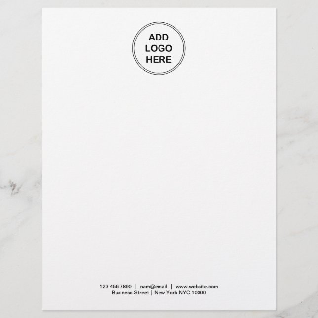 Logo Letterhead Business Stationary Template (Front)