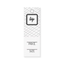 Logo Lined Pattern Personalized Price Tags