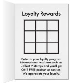 logo loyalty rewards card (Inside (Right))