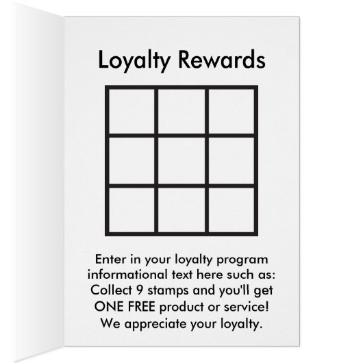 logo loyalty rewards card (Inside (Right))