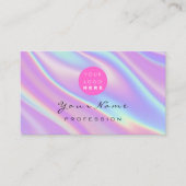 Logo Makeup Artist Hair Nails Abstract Business Card (Front)