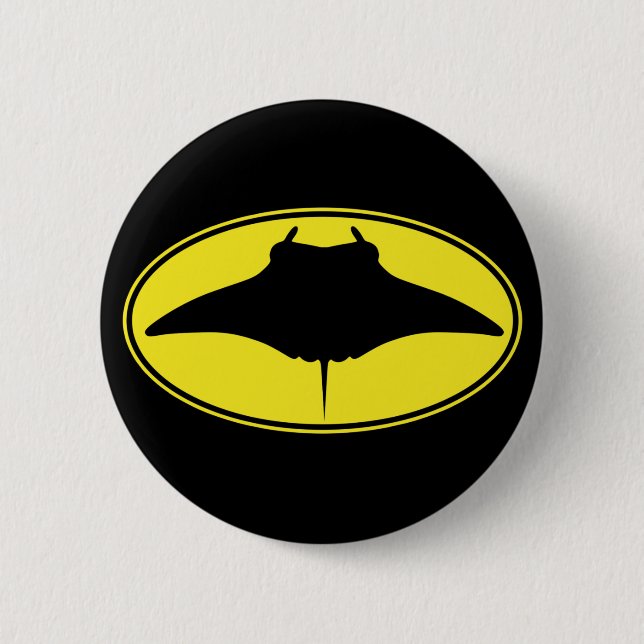 Logo Manta Ray Button (Front)