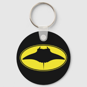 Logo Manta Ray Keychain