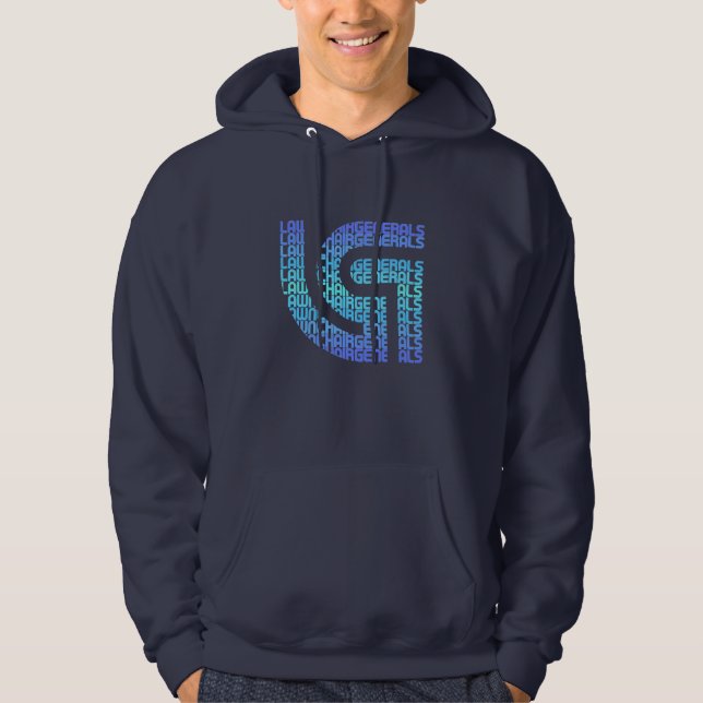 Logo_Mask_Blue_Sweatshirt Hoodie (Front)