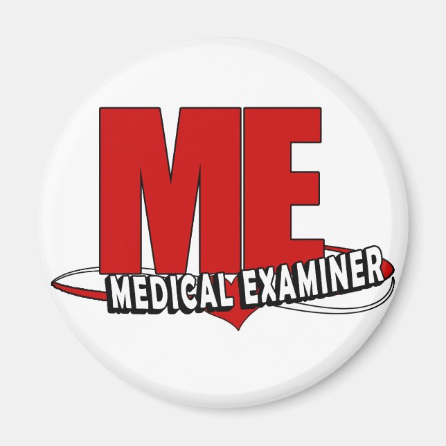 LOGO ME ACRONYM MEDICAL EXAMINER MAGNET (Front)