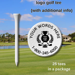 LOGO MESSAGE PHONE COMPANY CORPORATE PROMOTIONAL GOLF TEES