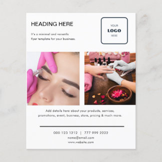 Logo Minimal Photo Business Marketing Flyer