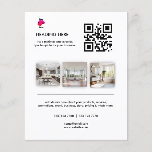 Logo Minimal Photo Business Marketing Flyer