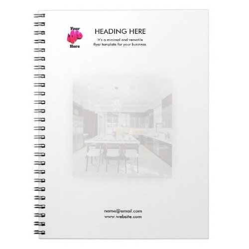 Logo Minimal Photo Business Marketing Notebook