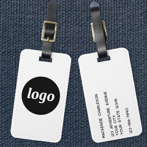 Logo Minimalist Business Luggage Tag